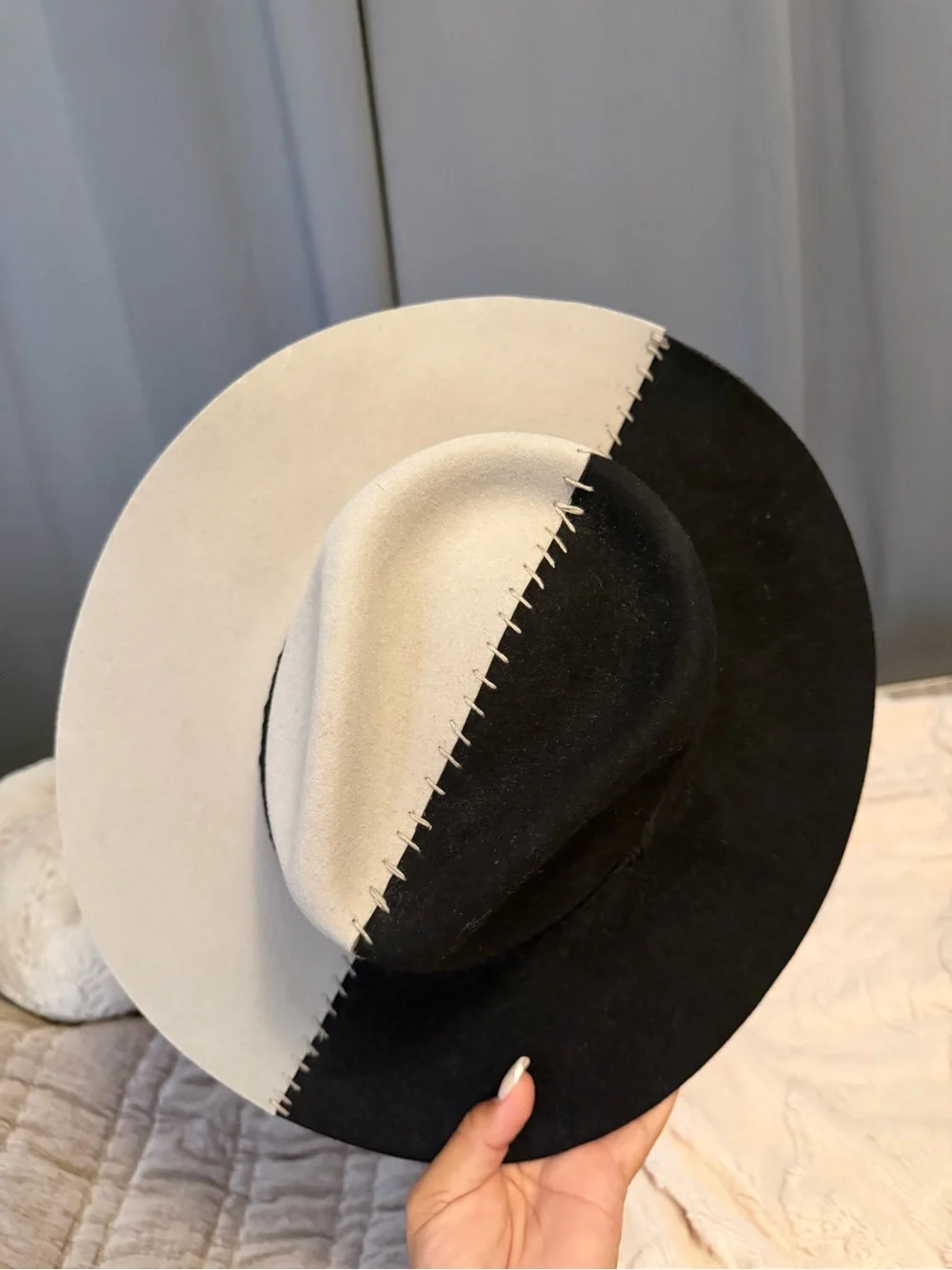 Stunning Wool gray, and black ASN hat nwot
